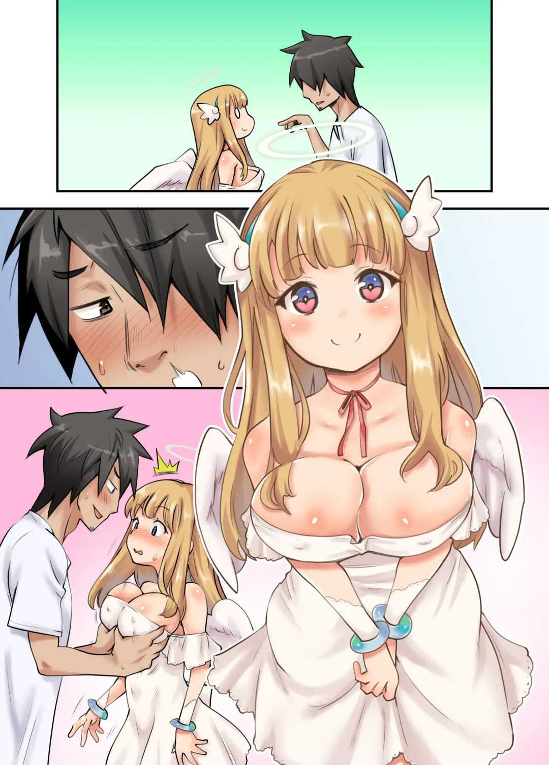 [Ryoji] Deliheal Yondara Techigai de Dougan Kyonyuu de Muku na Tenshi-chan ga Yattekita node, Tokoton Oide Shishi Tatta w Fhentai - Page 26