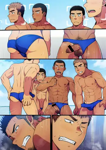 [Futase Hikaru] Seikan Link ~Kankaku Kyouyuu Appli de Suieibu no Coach to Ore no na Bubun o Tsunaide Shigeki Shite Mita. Fhentai - Page 59