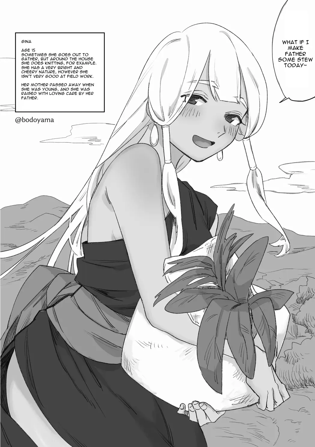 [Bodoyama] Mura no Onnanoko ga Ryakudatsusha ni Haramasareru Hanashi *Bouryoku Byousha Ari | A Story About a Girl in a Village Being Conceived by a Predator Fhentai - Page 1