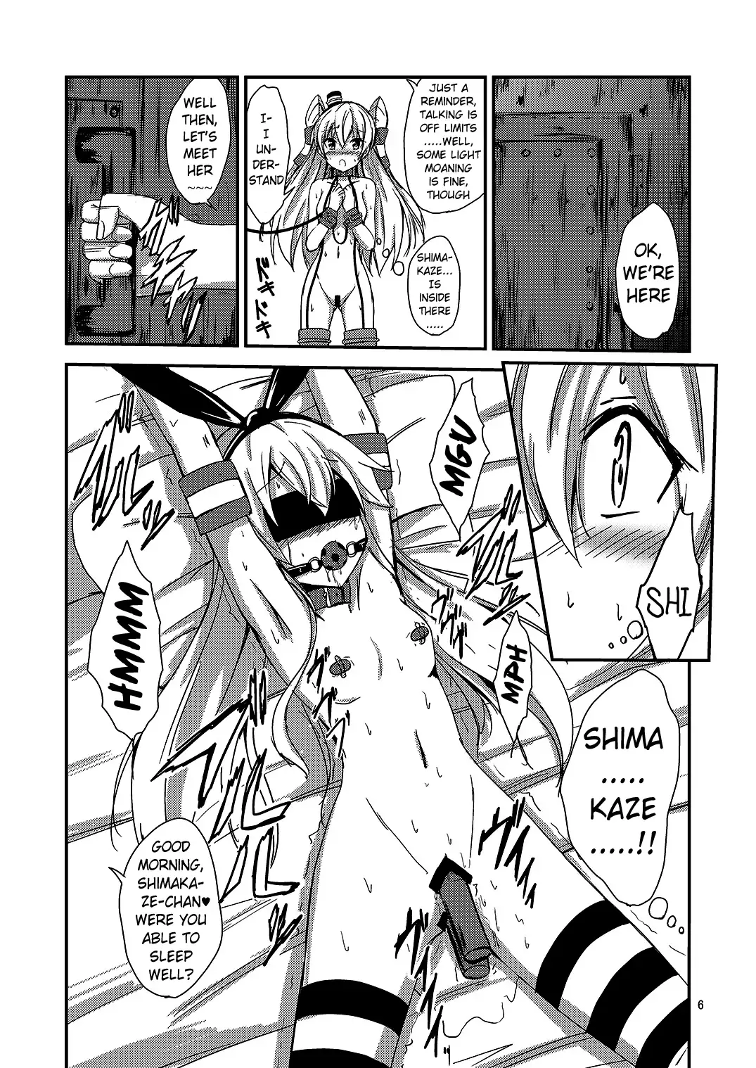 [Aikawa Ryou] Kuubo Wo-Kyuu-chan no Amatsukaze Yuri Dorei Choukyou ~Mekakushi Shimakaze Choukyou Hen~ | Standard Carrier Wo-Class's Amatsukaze Yuri Slave Training ~Blindfolded Shimakaze Training~ Fhentai - Page 7