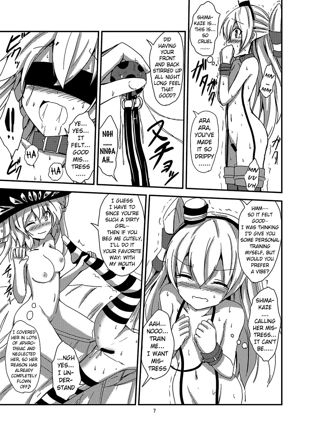 [Aikawa Ryou] Kuubo Wo-Kyuu-chan no Amatsukaze Yuri Dorei Choukyou ~Mekakushi Shimakaze Choukyou Hen~ | Standard Carrier Wo-Class's Amatsukaze Yuri Slave Training ~Blindfolded Shimakaze Training~ Fhentai - Page 8