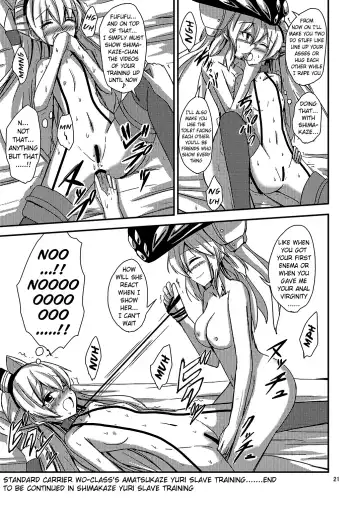 [Aikawa Ryou] Kuubo Wo-Kyuu-chan no Amatsukaze Yuri Dorei Choukyou ~Mekakushi Shimakaze Choukyou Hen~ | Standard Carrier Wo-Class's Amatsukaze Yuri Slave Training ~Blindfolded Shimakaze Training~ Fhentai - Page 22
