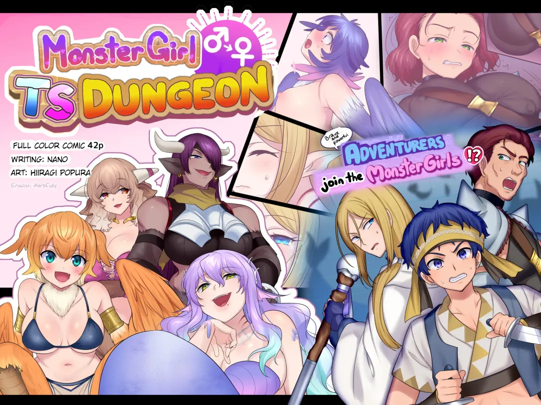 [Hiiragi Popura - Nano] Monmusu TS Dungeon | Monster Girl TS Dungeon Fhentai - Page 1