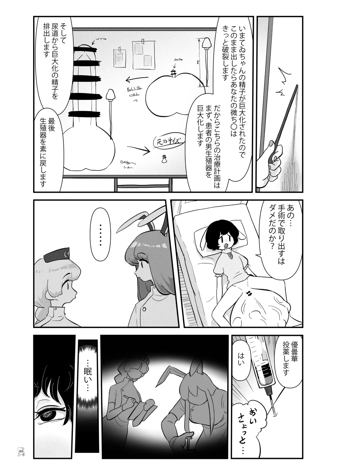 Touhou Futanari Kyodai Seishi Goudoushi Fhentai - Page 68