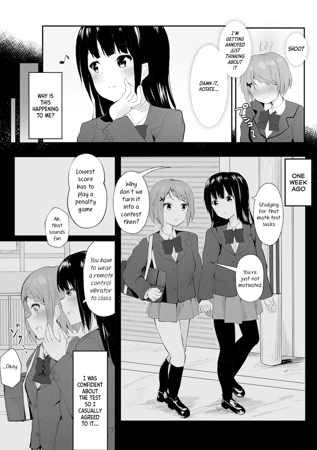 [Maguro Shining] Jugyouchuu ni RemoCon Rotor Tsukerareta Okaeshi ni Kousoku Les Sex Suru Hanashi | A Story About Tied Up Lesbian Sex in Return for Vibrator Play in the Middle of Class Fhentai - Page 3