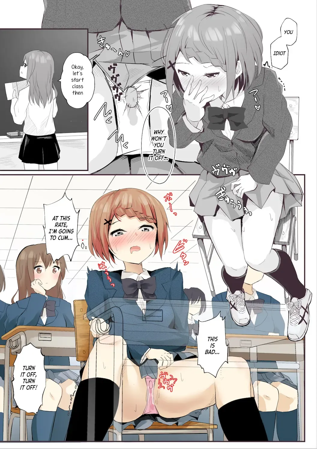 [Maguro Shining] Jugyouchuu ni RemoCon Rotor Tsukerareta Okaeshi ni Kousoku Les Sex Suru Hanashi | A Story About Tied Up Lesbian Sex in Return for Vibrator Play in the Middle of Class Fhentai - Page 8