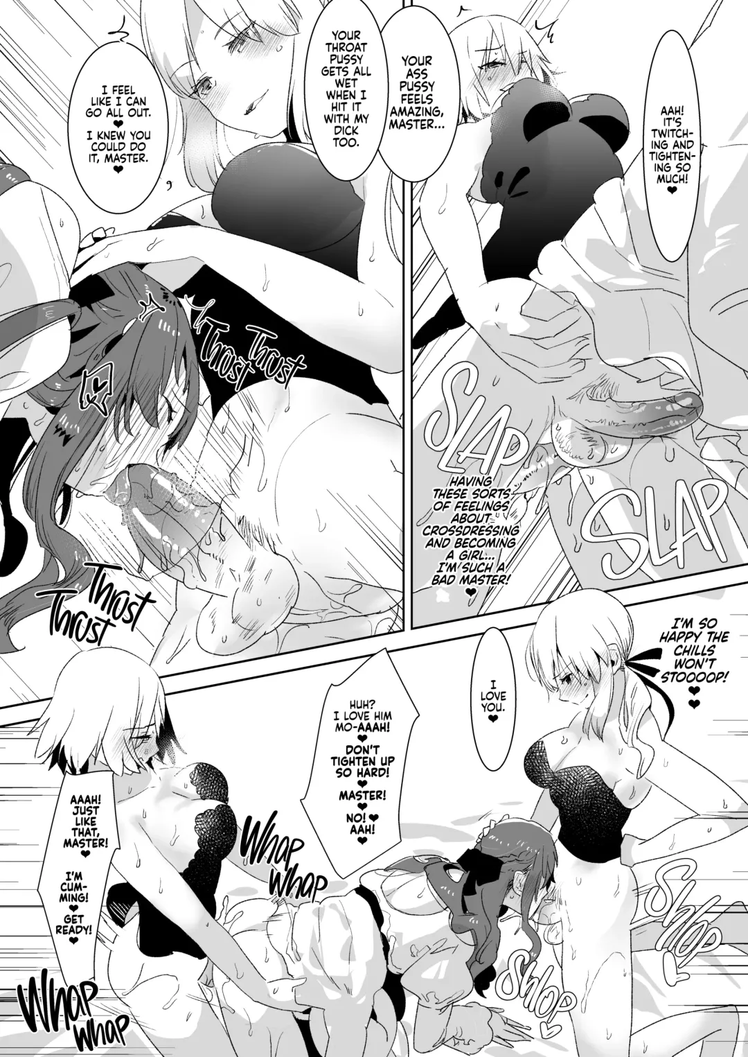 [Aimaitei Umami] Futanari Alter-tachi ni Josou Shita Ore ga Okasareru Hanashi | Crossdressing and Getting Fucked by Futanari Alters to Learn the Pleasures of Being a Woman (decensored) Fhentai - Page 21