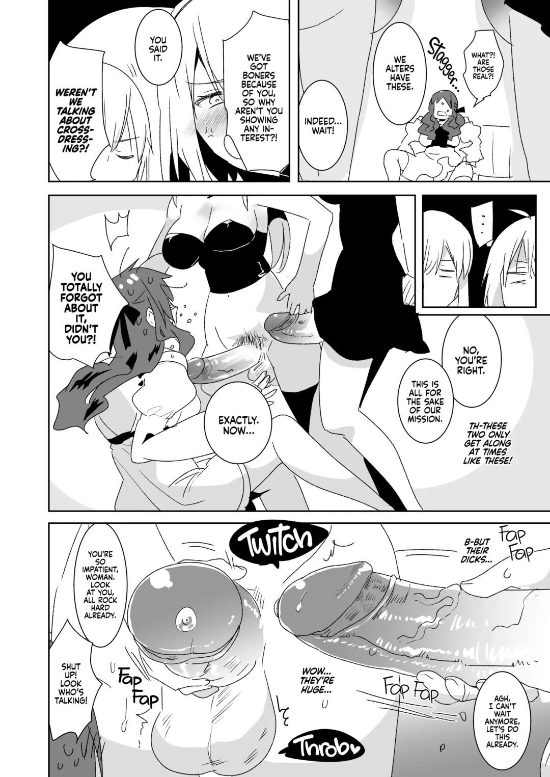 [Aimaitei Umami] Futanari Alter-tachi ni Josou Shita Ore ga Okasareru Hanashi | Crossdressing and Getting Fucked by Futanari Alters to Learn the Pleasures of Being a Woman (decensored) Fhentai - Page 7