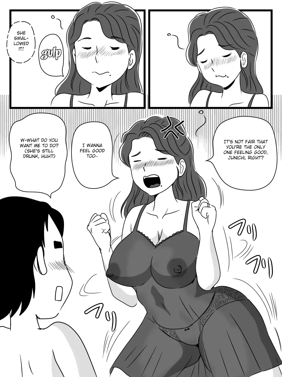 Beer o Nomu to Inran ni Naru Kaa-san to Yareta Hanashi Fhentai - Page 26