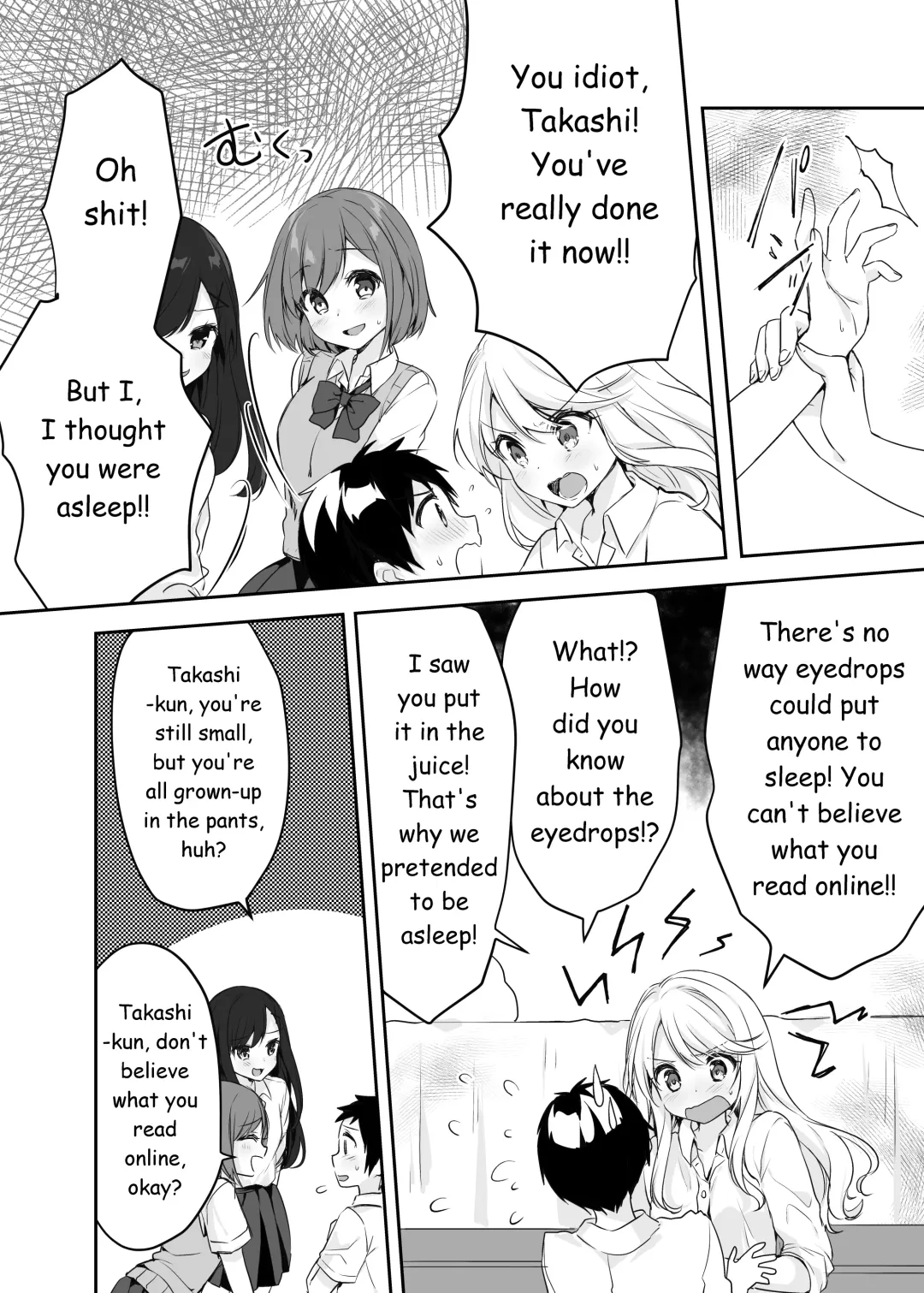 Boku no Onee-chan to Tomodachi wo Nemurasete Osottemitara Kaeriuchi ni Atta | The Tables were Turned when I tried to Rape my Sister and her Friends while they were Asleep Fhentai - Page 10