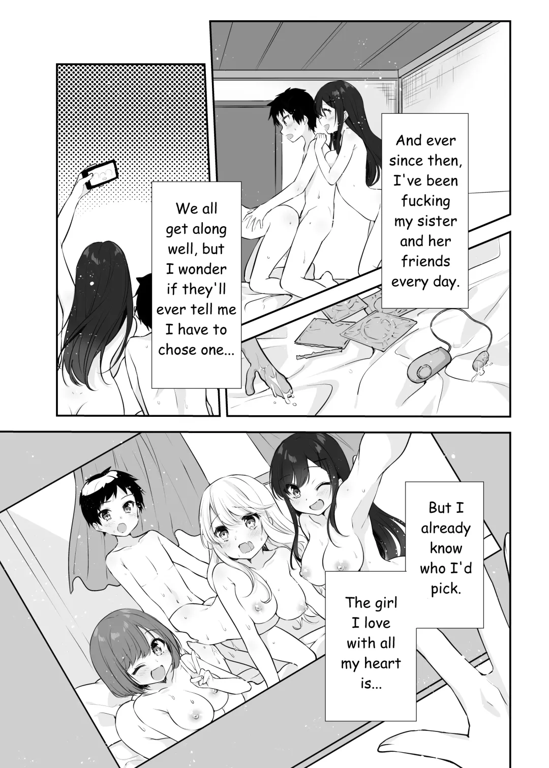 Boku no Onee-chan to Tomodachi wo Nemurasete Osottemitara Kaeriuchi ni Atta | The Tables were Turned when I tried to Rape my Sister and her Friends while they were Asleep Fhentai - Page 61