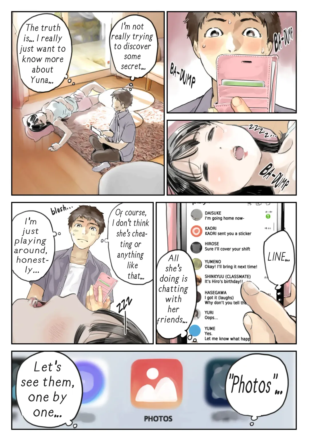 [Chocoro] Kanojo no SmaPho o Nozoita dake nano ni | I Just Snooped through Her Smartphone (decensored) Fhentai - Page 10
