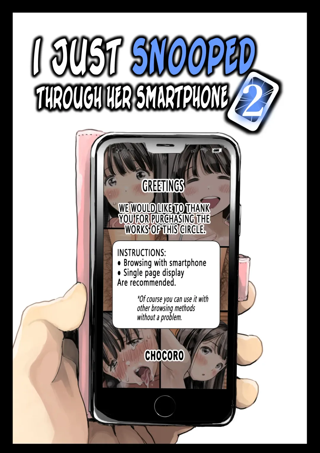 [Chocoro] Kanojo no SmaPho o Nozoita dake nano ni 2 |  I Just Snooped through Her Smartphone 2 (decensored) Fhentai - Page 1