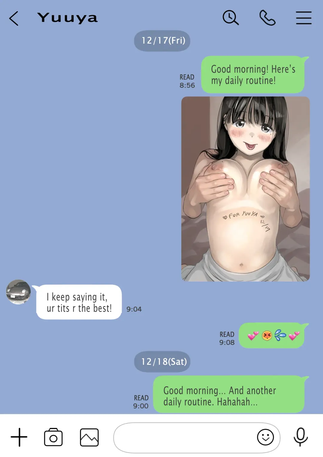 [Chocoro] Kanojo no SmaPho o Nozoita dake nano ni 2 |  I Just Snooped through Her Smartphone 2 (decensored) Fhentai - Page 76