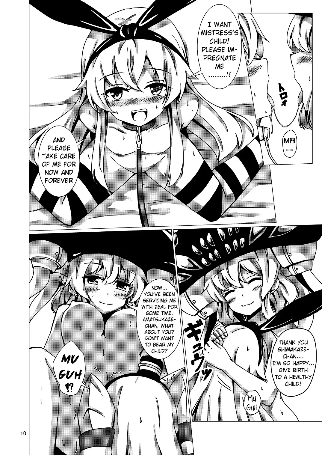 [Aikawa Ryou] Kuubo Wo-Kyuu-chan no Shimakaze Yuri Dorei Choukyou ~Kanketsuhen~ | Standard Carrier Wo-Class Shimakaze's Yuri Slave Training ~Final Chapter~ Fhentai - Page 11
