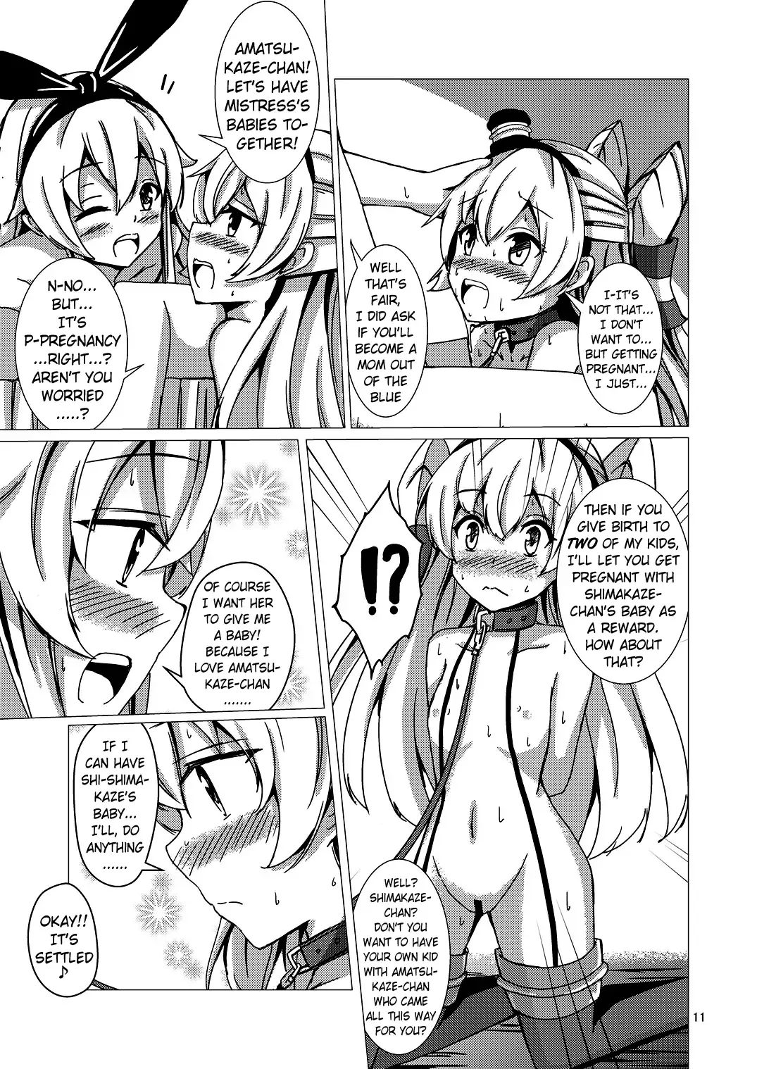 [Aikawa Ryou] Kuubo Wo-Kyuu-chan no Shimakaze Yuri Dorei Choukyou ~Kanketsuhen~ | Standard Carrier Wo-Class Shimakaze's Yuri Slave Training ~Final Chapter~ Fhentai - Page 12