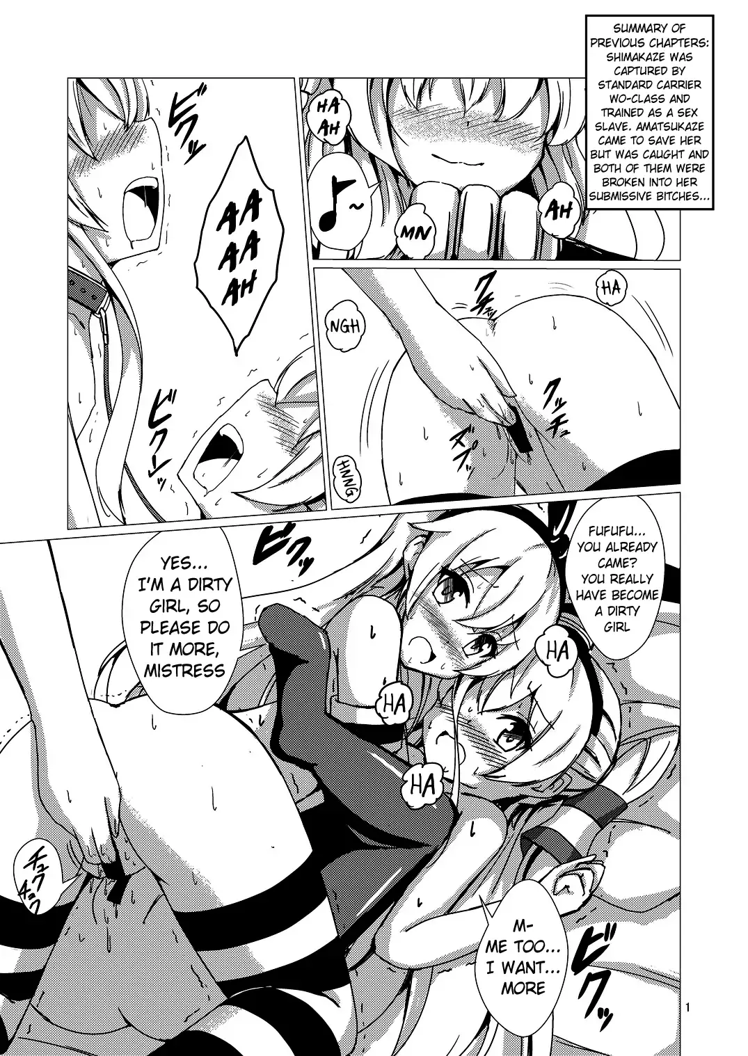 [Aikawa Ryou] Kuubo Wo-Kyuu-chan no Shimakaze Yuri Dorei Choukyou ~Kanketsuhen~ | Standard Carrier Wo-Class Shimakaze's Yuri Slave Training ~Final Chapter~ Fhentai - Page 2