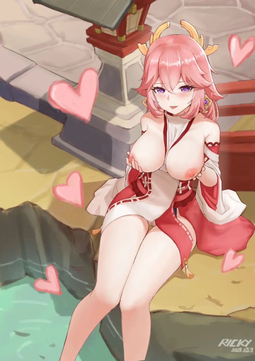 [Ricky] Yae Miko's special service | Специальное обслуживание от Яэ Мико Fhentai - Page 11