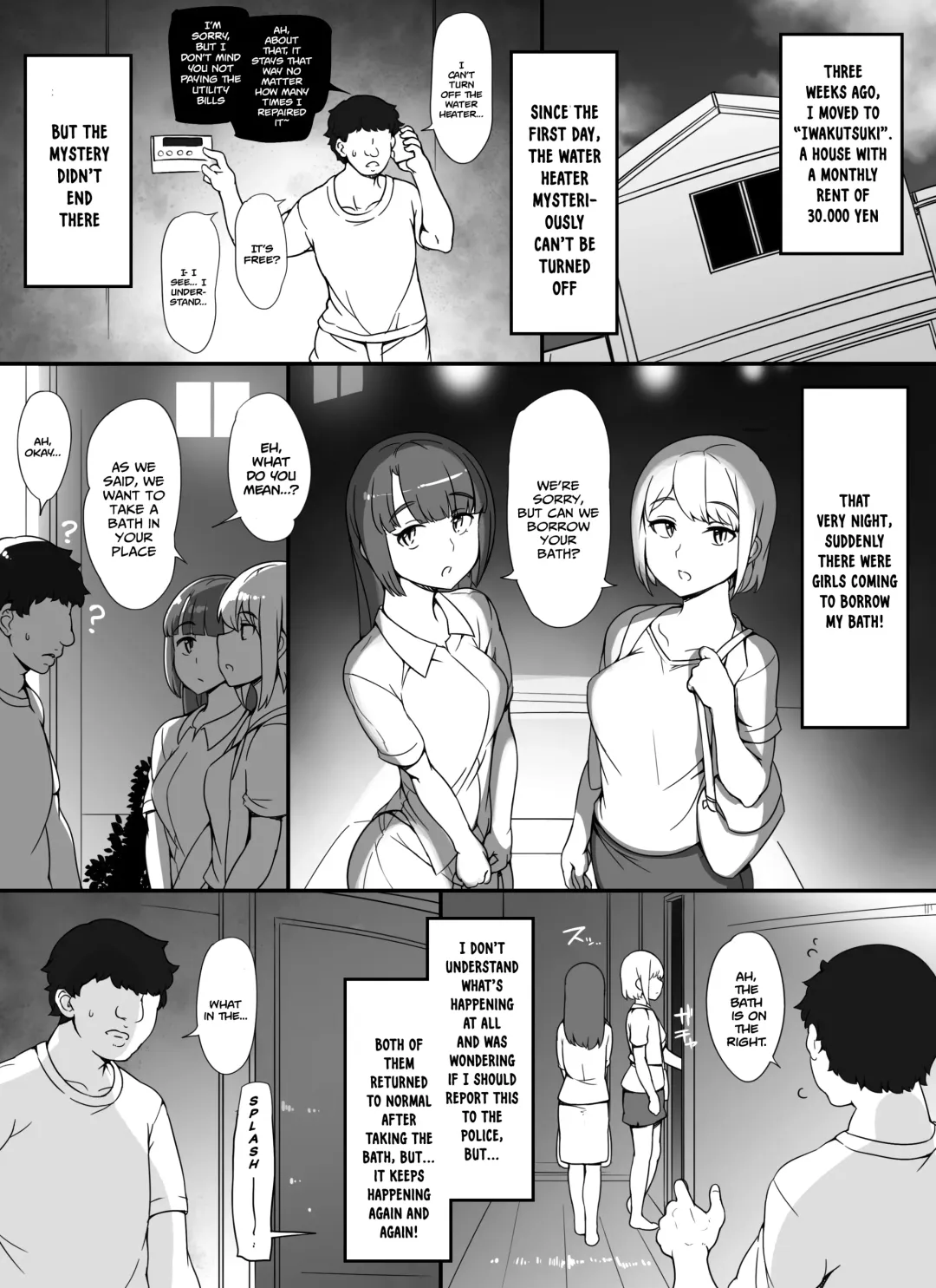 [Abubu] Kinjo no Onnatachi ga Nazeka Ore no Ie no Furo ni Hairi ni Kuru Ken Fhentai - Page 4