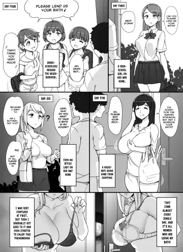 [Abubu] Kinjo no Onnatachi ga Nazeka Ore no Ie no Furo ni Hairi ni Kuru Ken Fhentai - Page 5