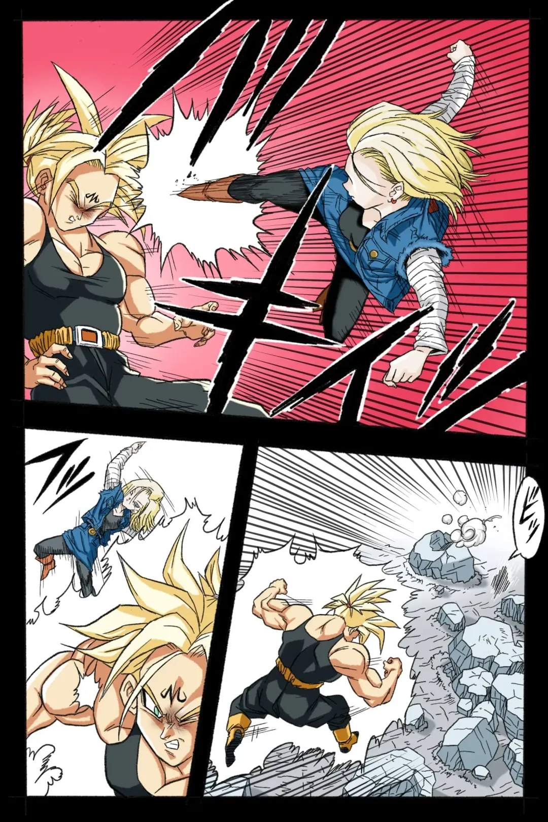 Ryona Budokai 3 - Android 18 vs Trunks Fhentai - Page 22