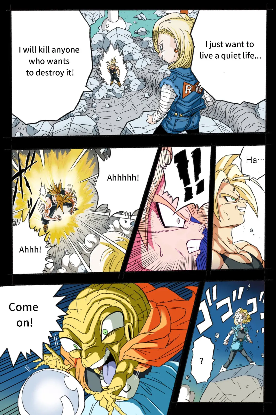Ryona Budokai 3 - Android 18 vs Trunks Fhentai - Page 27