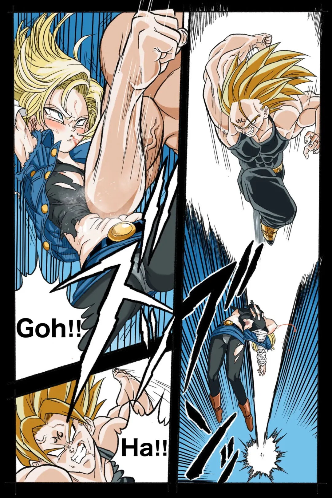 Ryona Budokai 3 - Android 18 vs Trunks Fhentai - Page 33