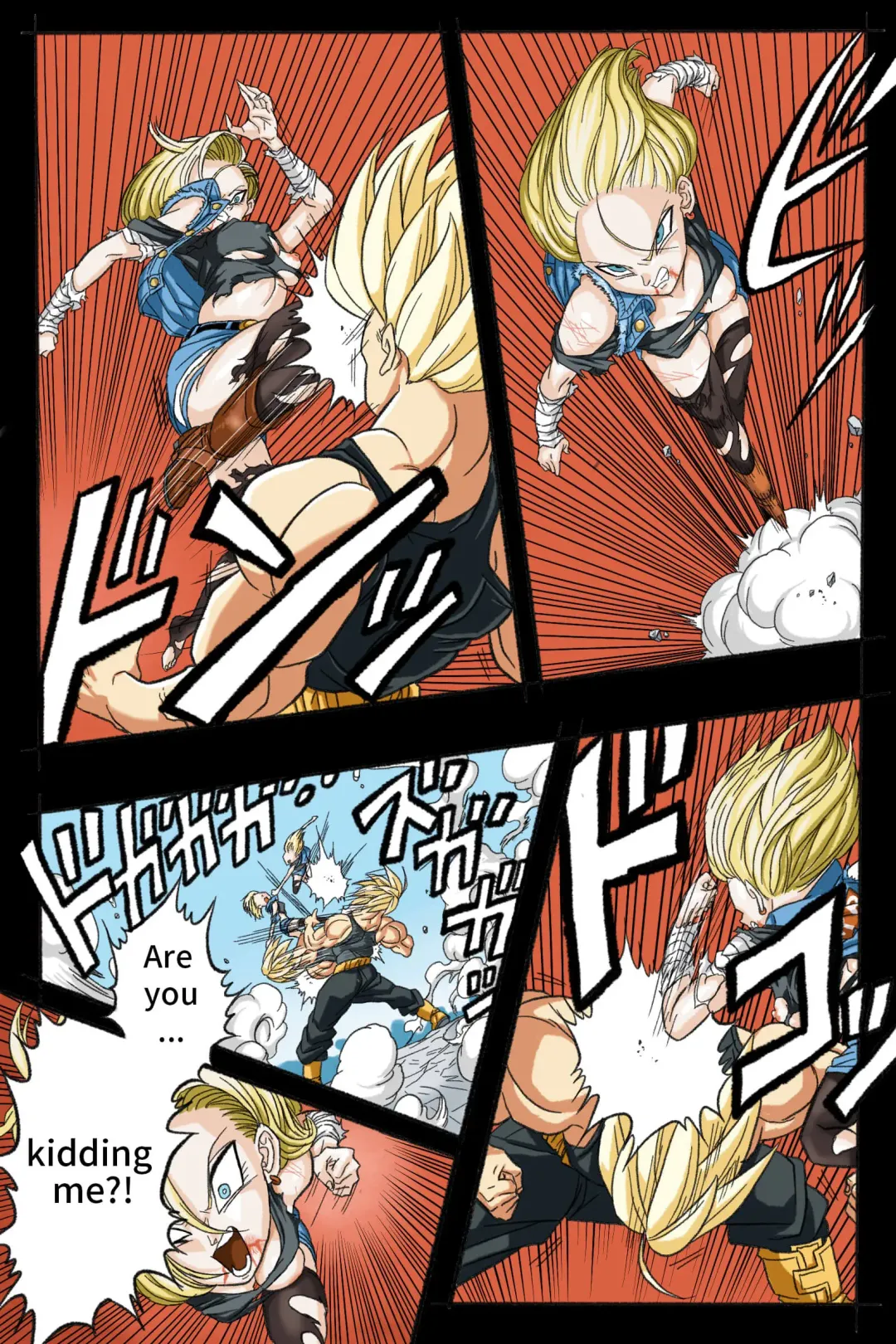 Ryona Budokai 3 - Android 18 vs Trunks Fhentai - Page 40