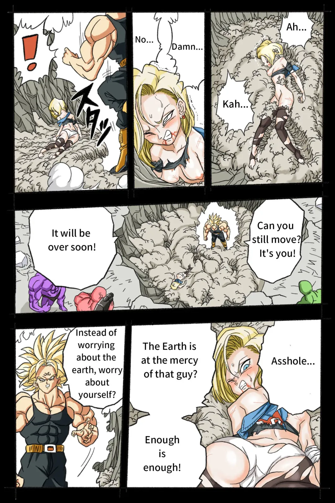 Ryona Budokai 3 - Android 18 vs Trunks Fhentai - Page 50
