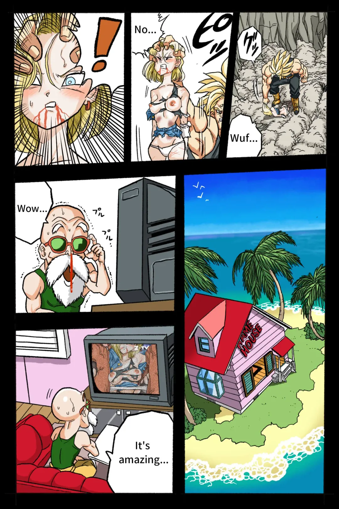 Ryona Budokai 3 - Android 18 vs Trunks Fhentai - Page 51