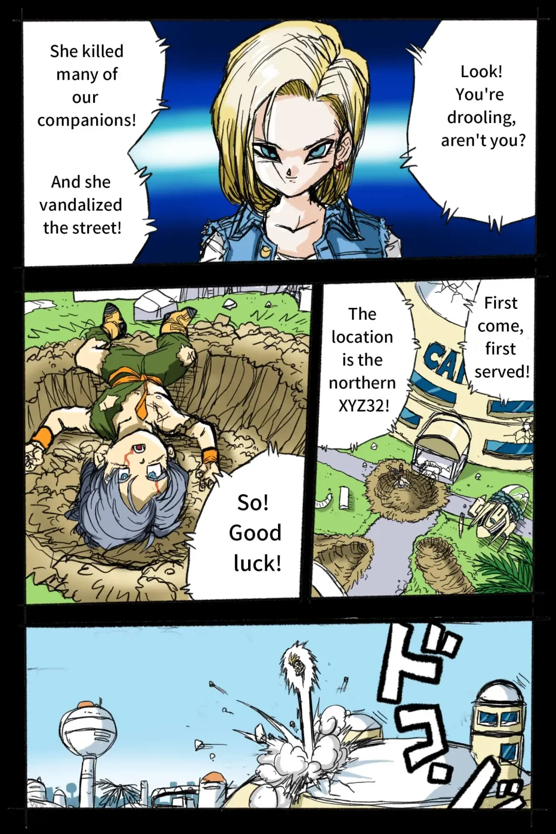 Ryona Budokai 3 - Android 18 vs Trunks Fhentai - Page 9