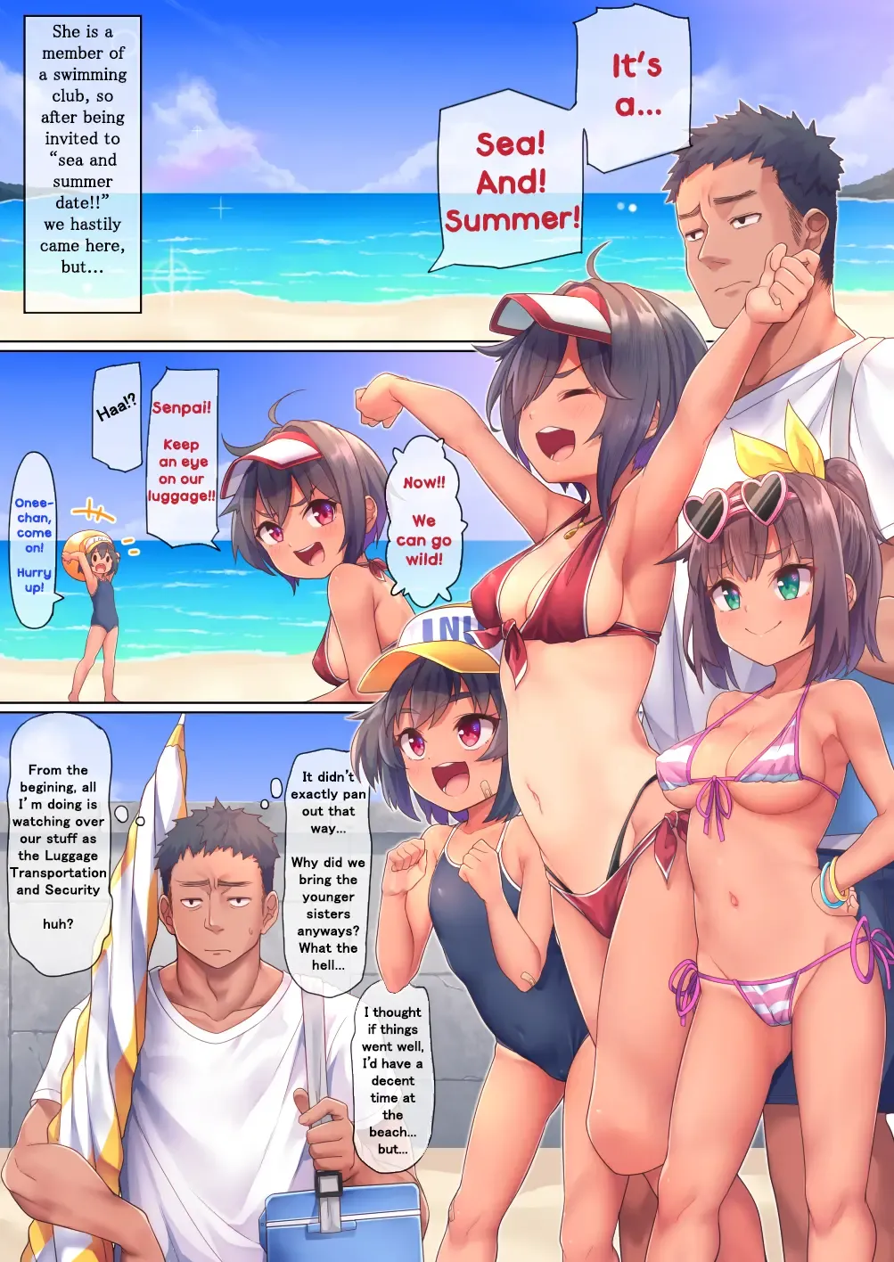 [Kanabun] Beach de Asobo | I want to play on a beach Fhentai - Page 4