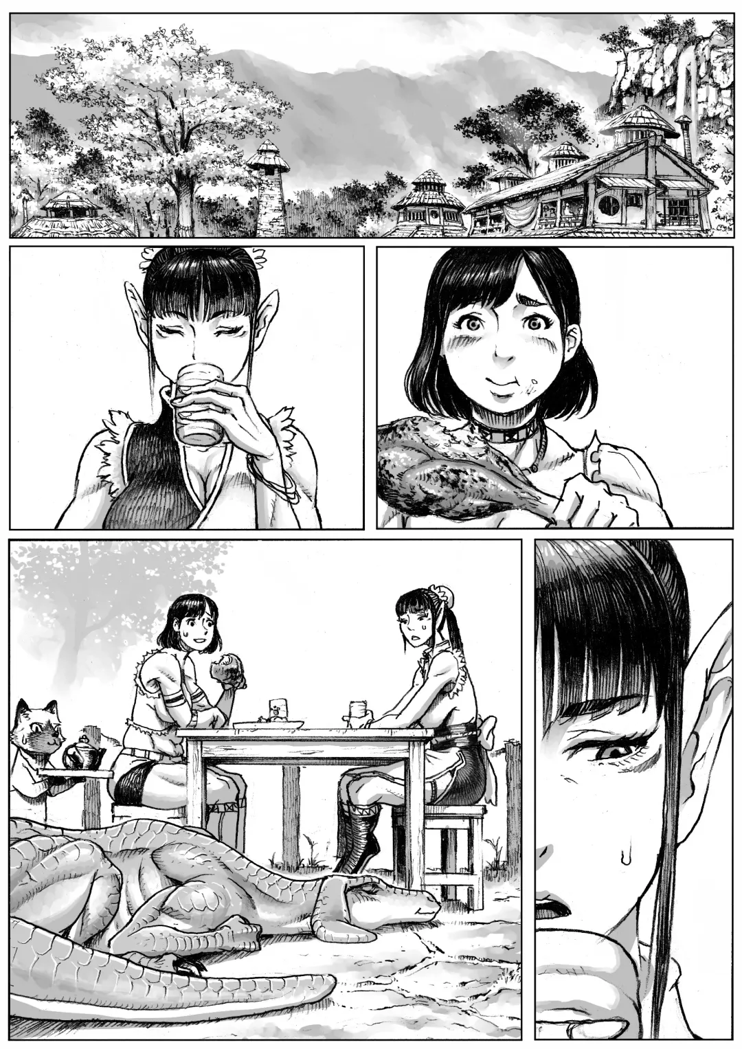 [Double Deck] MonHan! ~Kuishinbou Hunter no OO Report~ Fhentai - Page 59