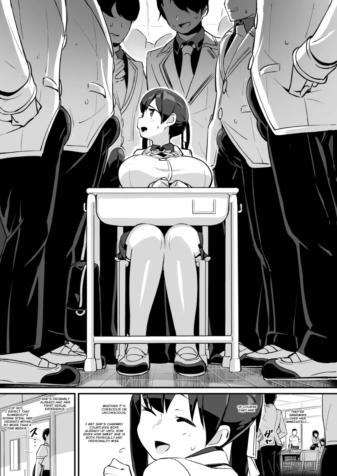 [Chirumakuro] Muchimuchi Kyonyuu Tenkousei Kumokawa Suzuran | Voluptuous, Buxom Transfer Student Kumokawa Suzuran Fhentai - Page 9