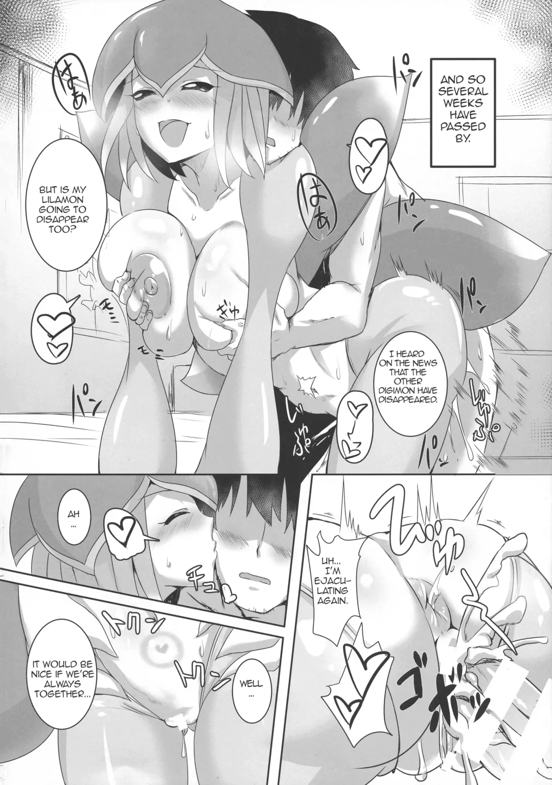 [Kirishima Ayu] Lilamon to Icha Love Seiseikatsu | Lovey-Dovey Sex Life with Lilamon Fhentai - Page 10