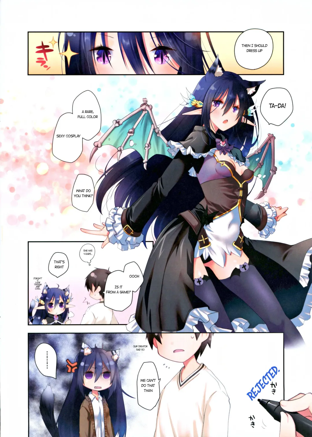 [Ponkotsu Works] Mimi to Shippo to Irodori no Aru Icha Love Sex Fhentai - Page 4