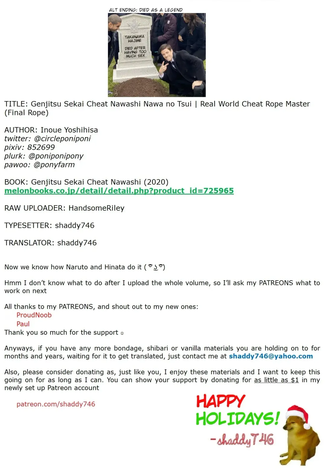 [Inoue Yoshihisa] Genjitsu Sekai Cheat Nawashi Nawa no Tsui | Real World Cheat Rope Master Final Rope Fhentai - Page 41