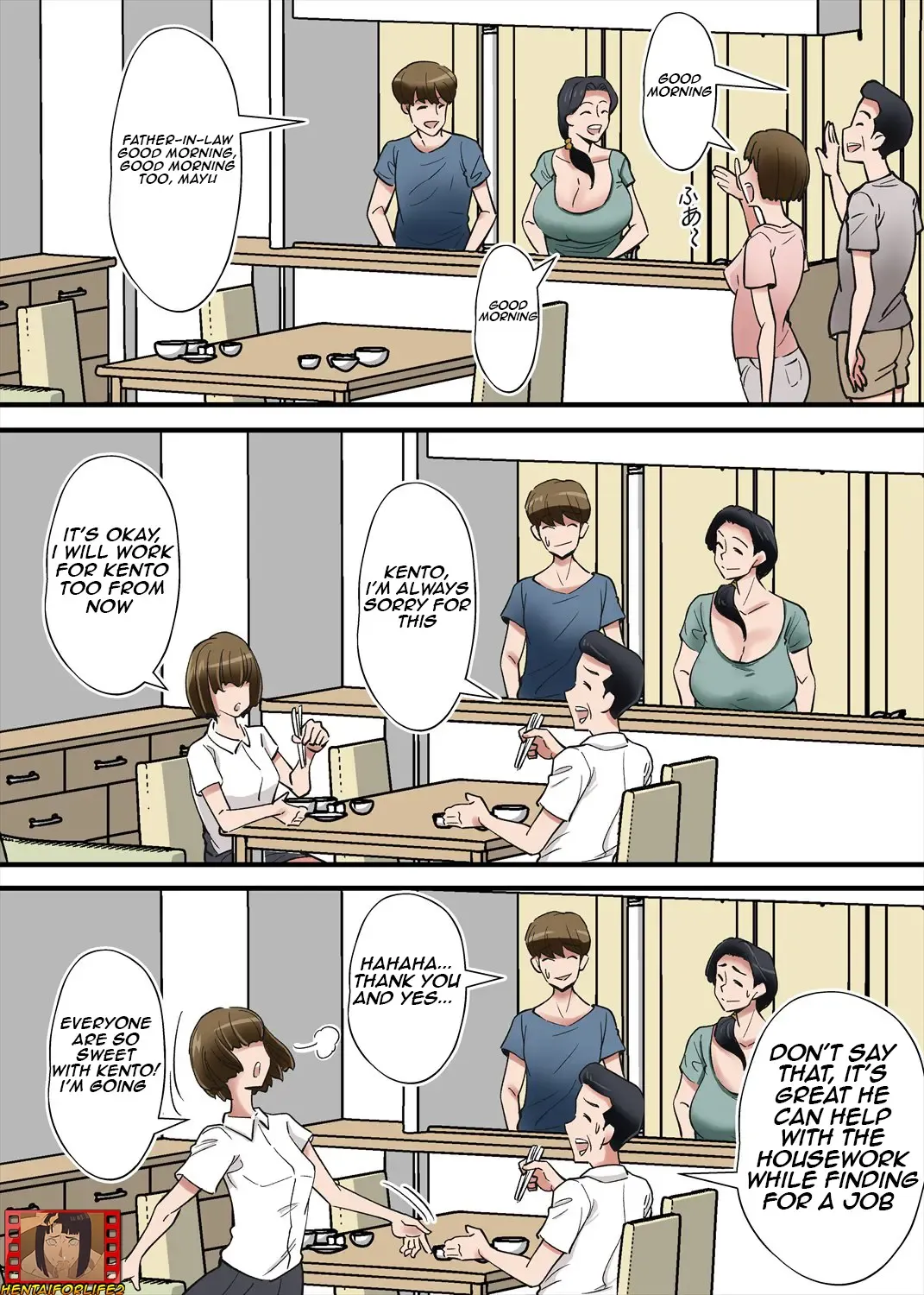 [Nobishiro - Nobu] Hentai Kansoku ~Yome no Bakunyuu Kaa-chan o Netoritai/I want to cuckcold my wife with mother-in-law's big breasts Fhentai - Page 4