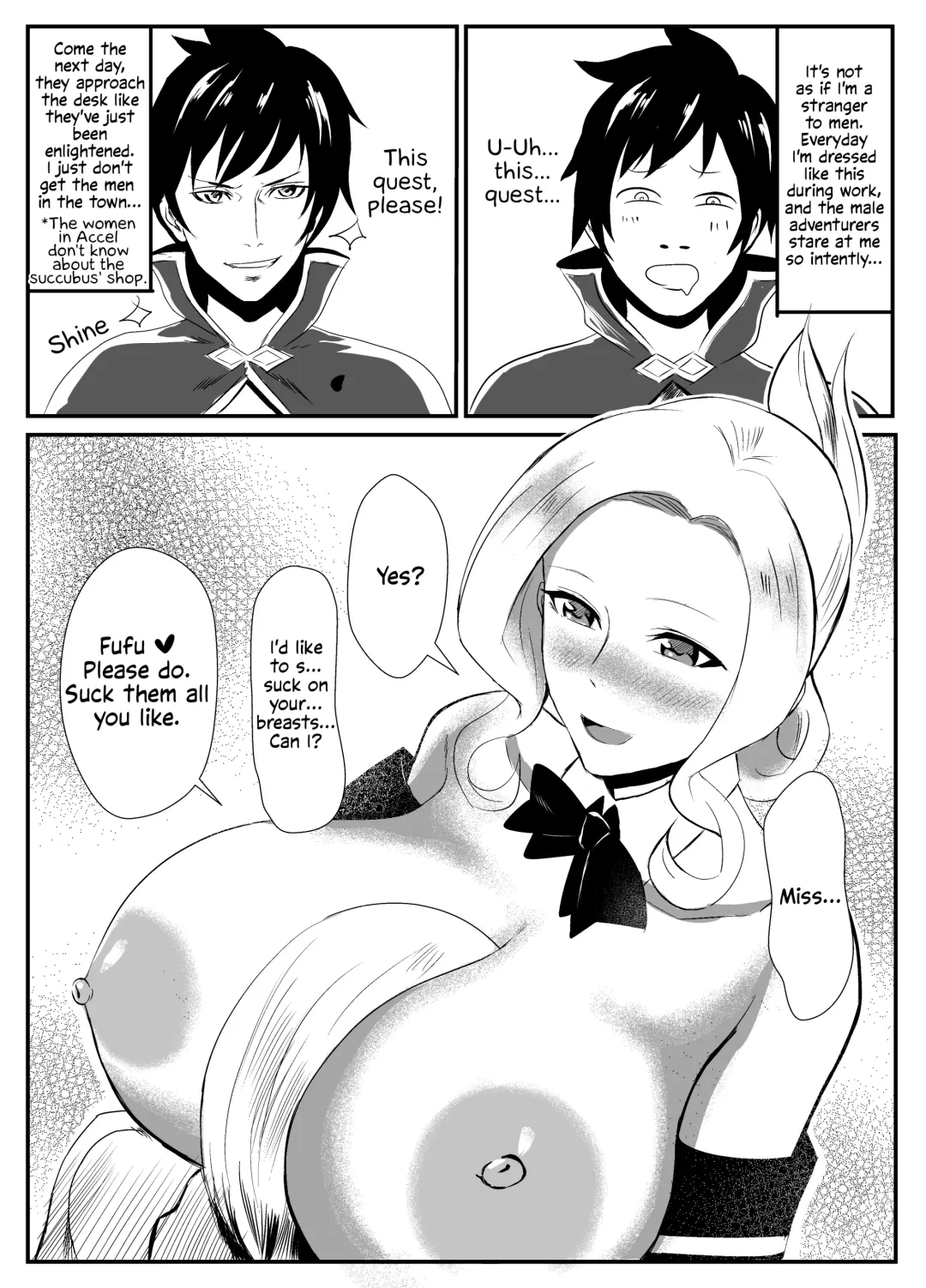 [Shiibara Tetsu] Uketsukejou to Chiisana Boukensha | The Receptionist and the Little Adventurer Fhentai - Page 9