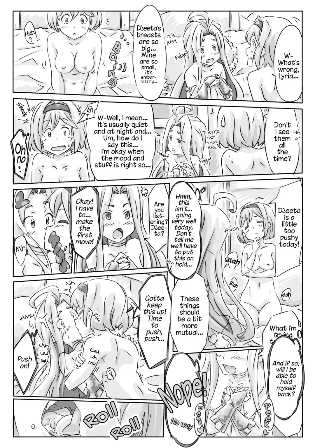 Djeeta-san ga Lyria ni Yarisugitayou desu. | Djeeta Went Too Far With Her Wife Fhentai - Page 9