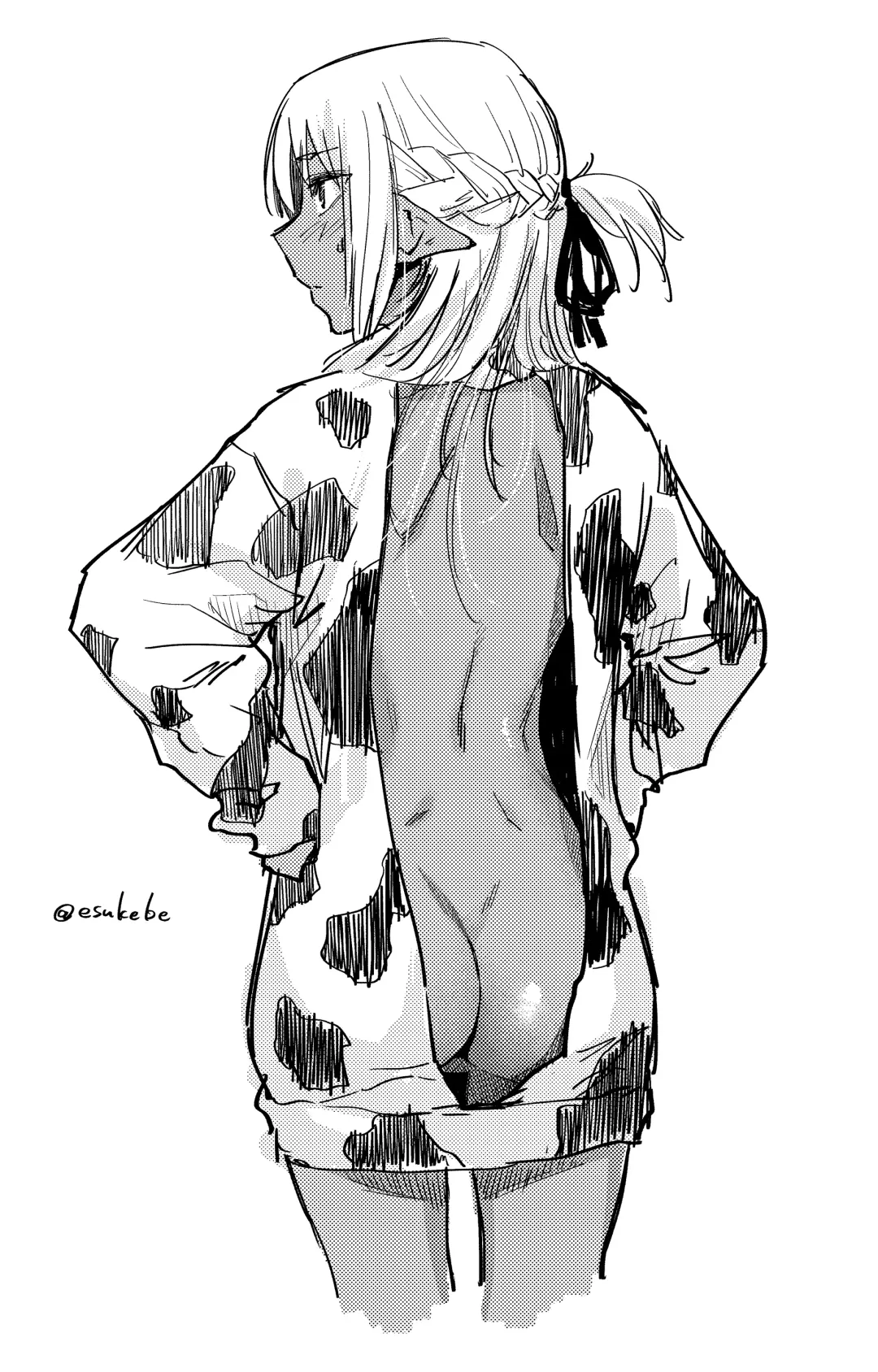 [Esuke] Ecchi na Kasshoku Elf JK to no Kurashikata #2 | 如何与色色的褐色精灵JK一起生活#2 Fhentai - Page 36