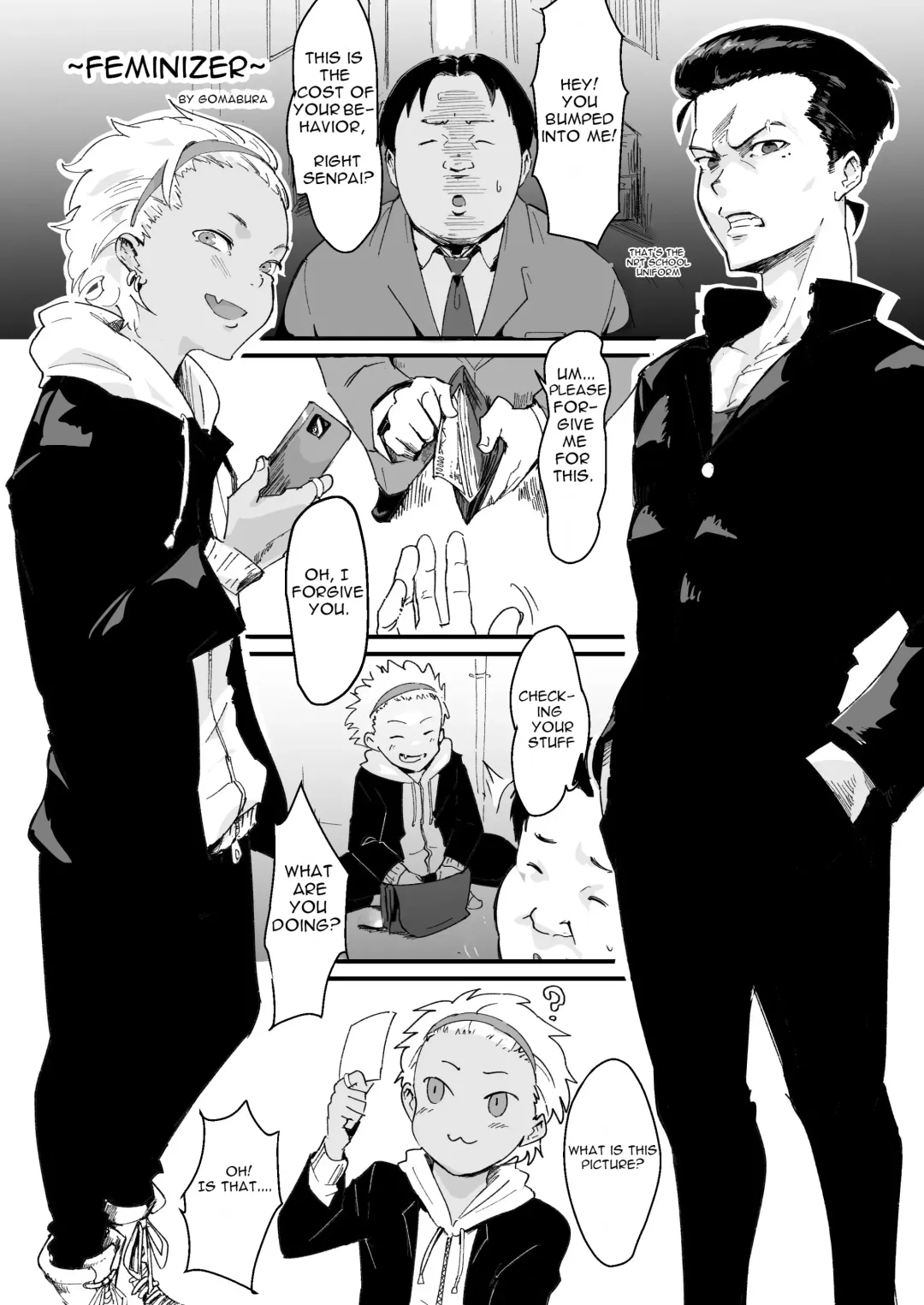 [Gomabura] Feminizer ~Nameteta Otaku ga Jitsu ga Yabai Yatsu datta Hanashi~ Fhentai - Page 3