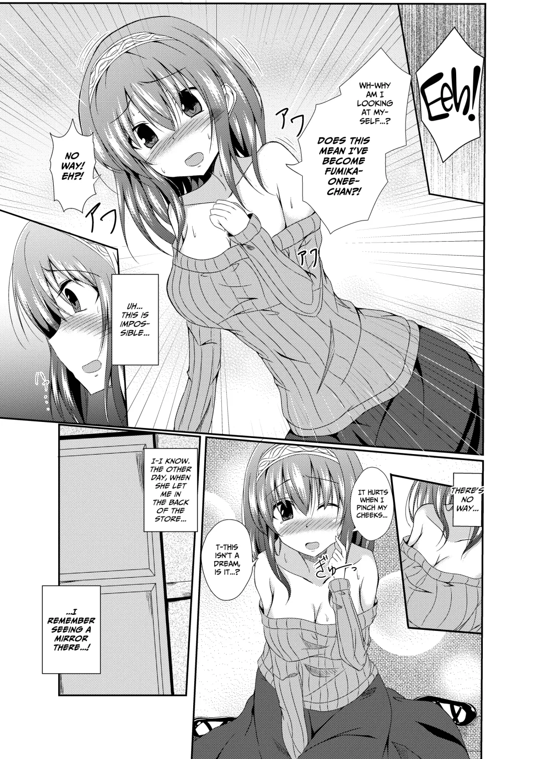 [Naba - Nabe] Fumika Onee-chan to Irekawacchau Hon | A Book About Switching Bodies With Fumika-onee-chan Fhentai - Page 4