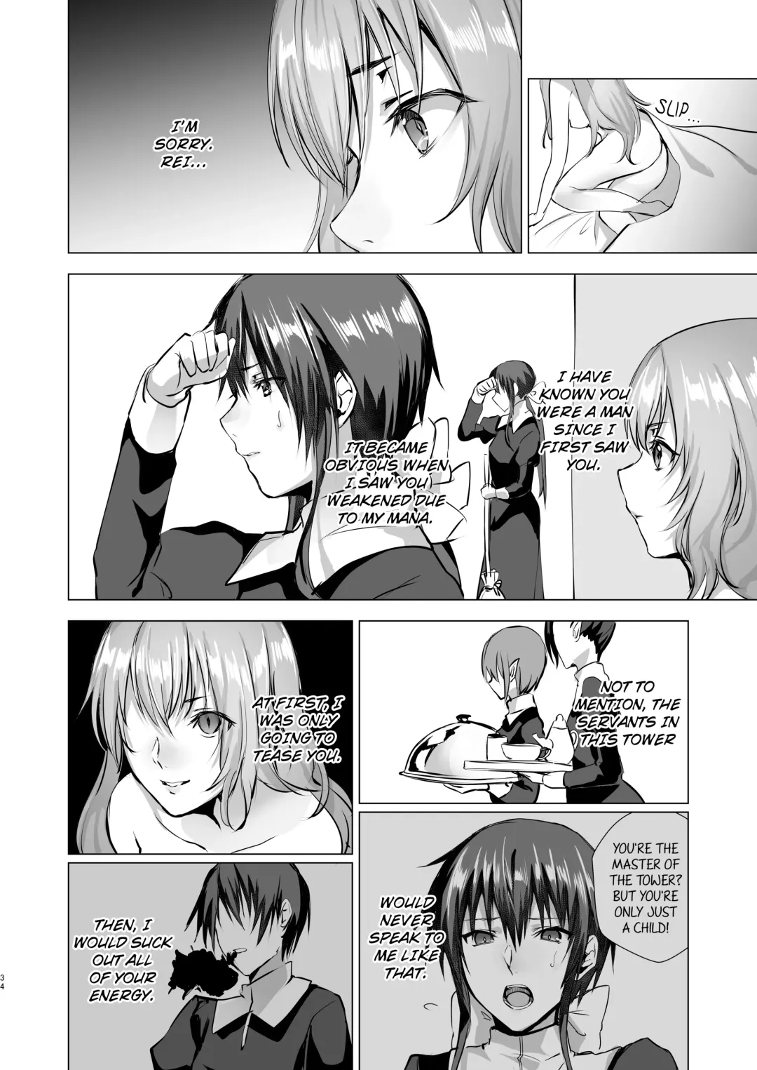 [Mugen No Sudadokei] Gekkoutou no Yume - Nyotaika Douwa ~Danshi Kinsei no Tou~ Fhentai - Page 34