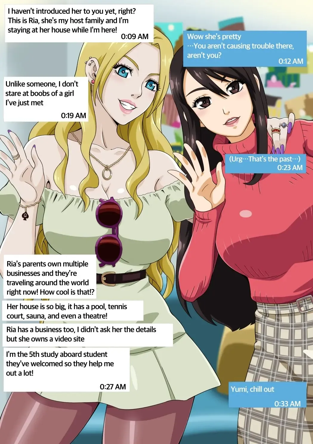 [Straw] Yumi's Study Abroad Fhentai - Page 1