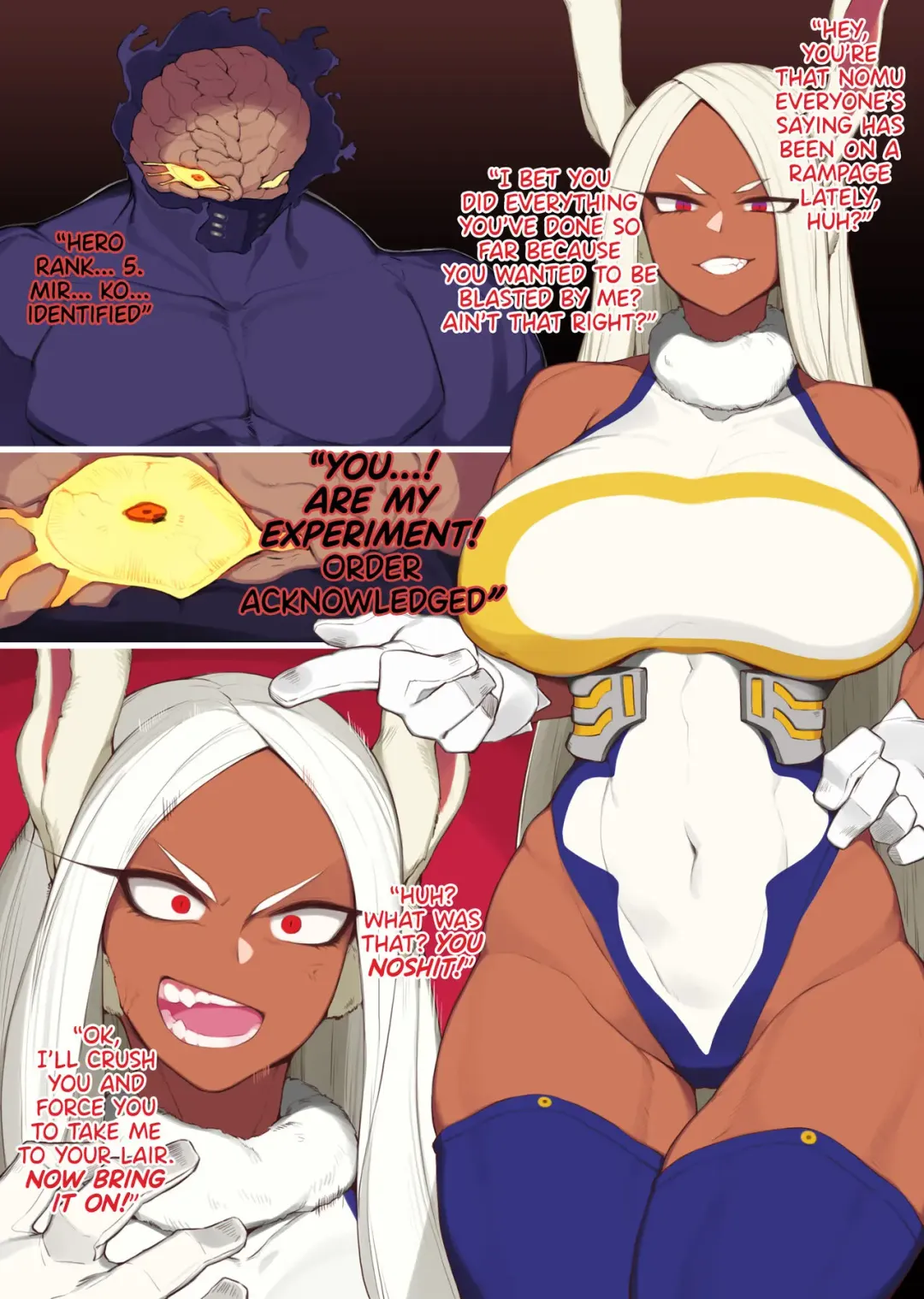 [Yanje] Mirko Loses to a Nomu and Gets Penetrated by a Gigantic Dick Fhentai - Page 2