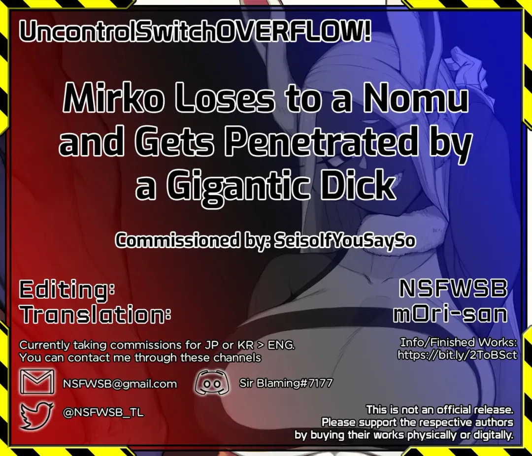 [Yanje] Mirko Loses to a Nomu and Gets Penetrated by a Gigantic Dick Fhentai - Page 6