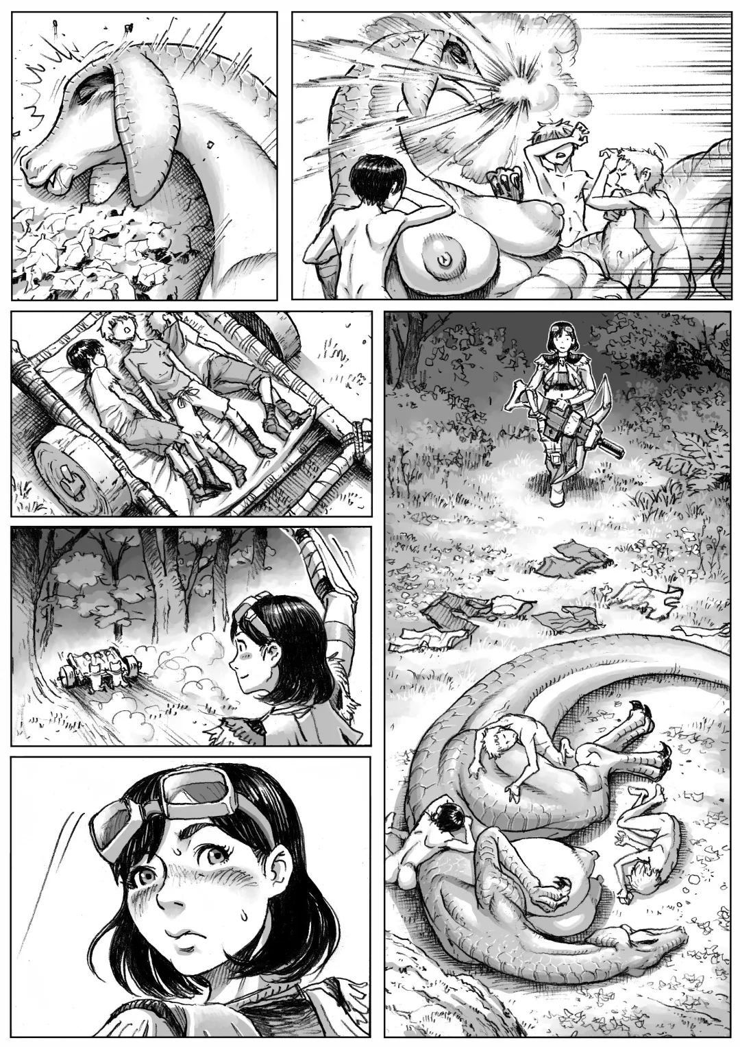 [Double Deck] MonHan! ~Kuishinbou Hunter no OO Report~ Fhentai - Page 50