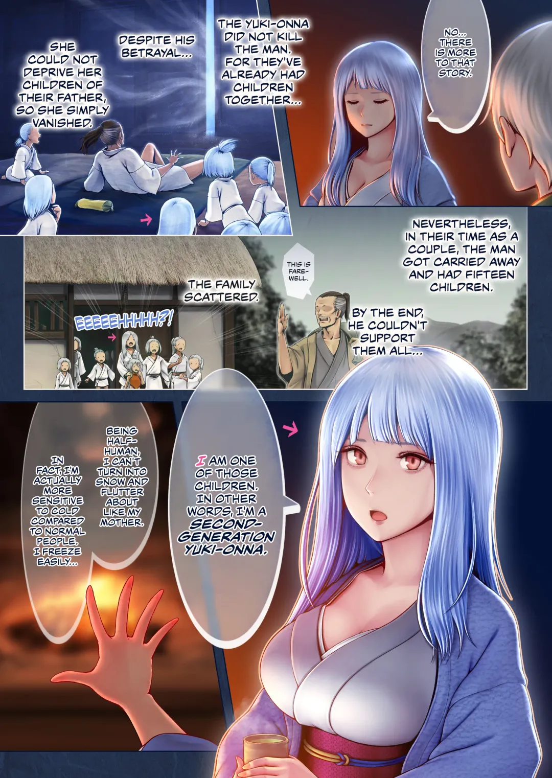 Yotogi no Yukionna Setsu ~Atatamenai to, Koorimasu~ | Setsu, the Yuki-onna of the Night ~Warm Her Up Lest She Freeze~ Fhentai - Page 8