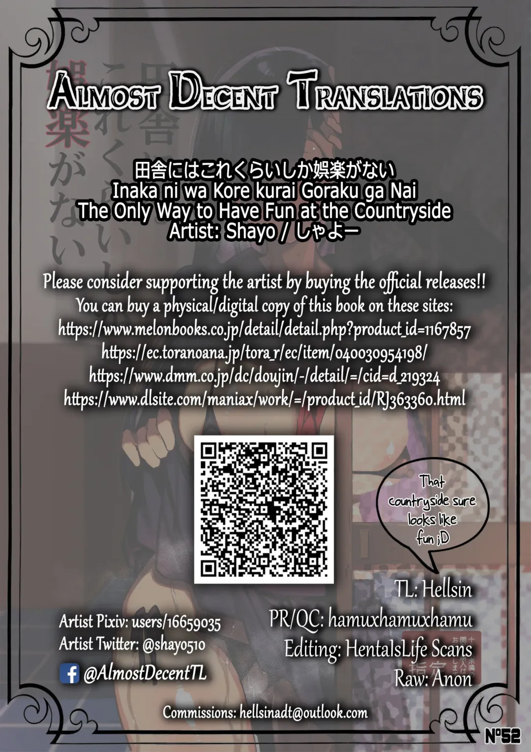 [Shayo] Inaka ni wa Kore kurai Goraku ga Nai | The Only Way to Have Fun at the Countryside Fhentai - Page 34